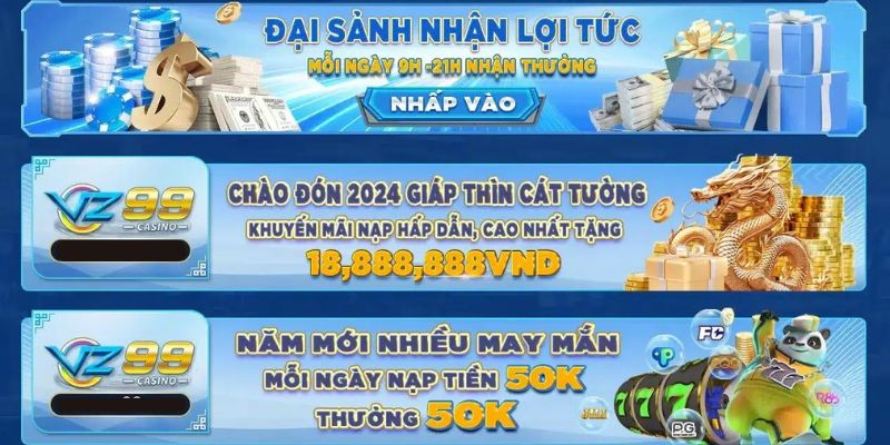 3 chương trình khuyến mãi nạp tiền diễn ra liên tục 